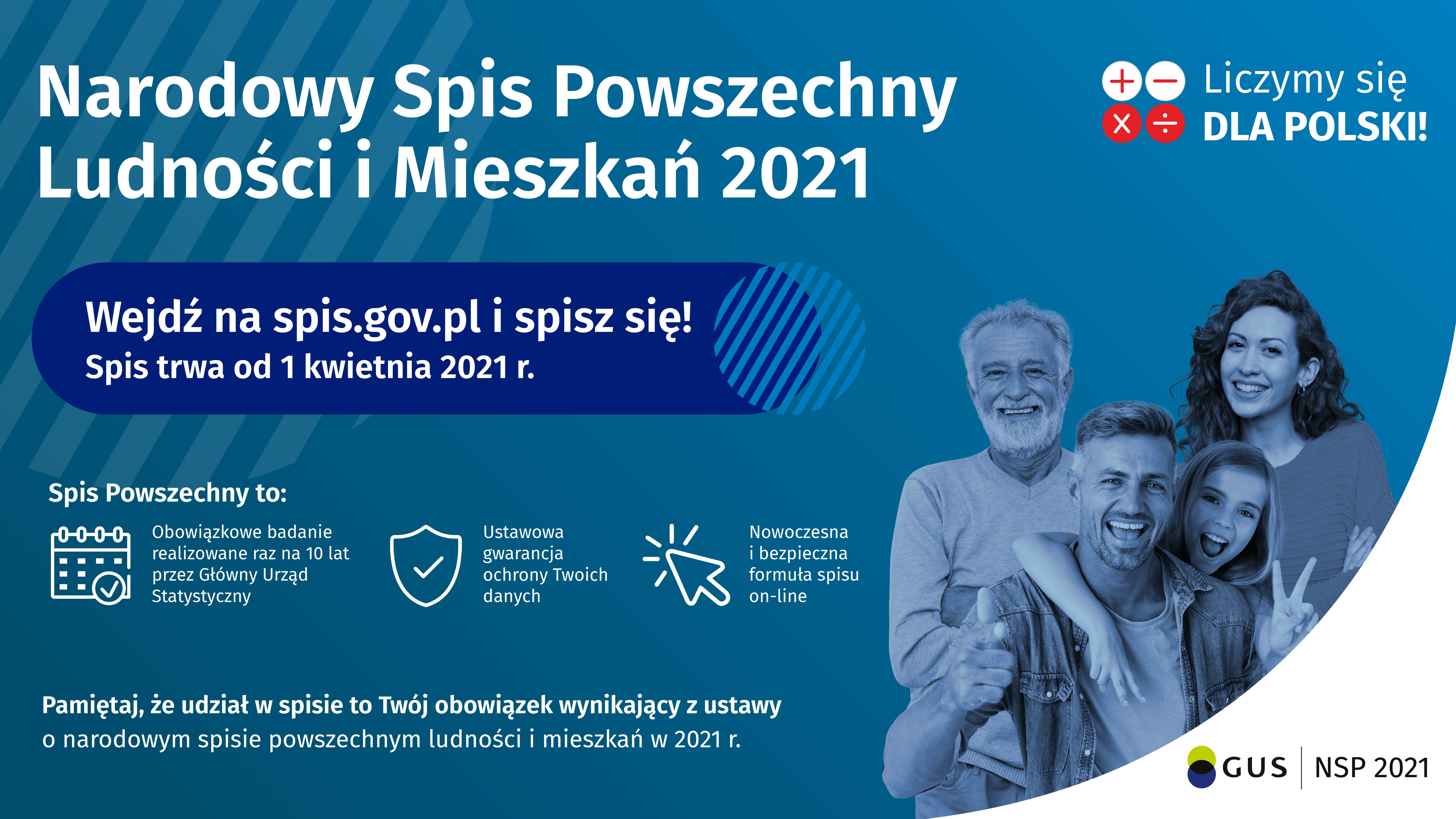 1920x1080px plakat poziom NSP na ekran RGB