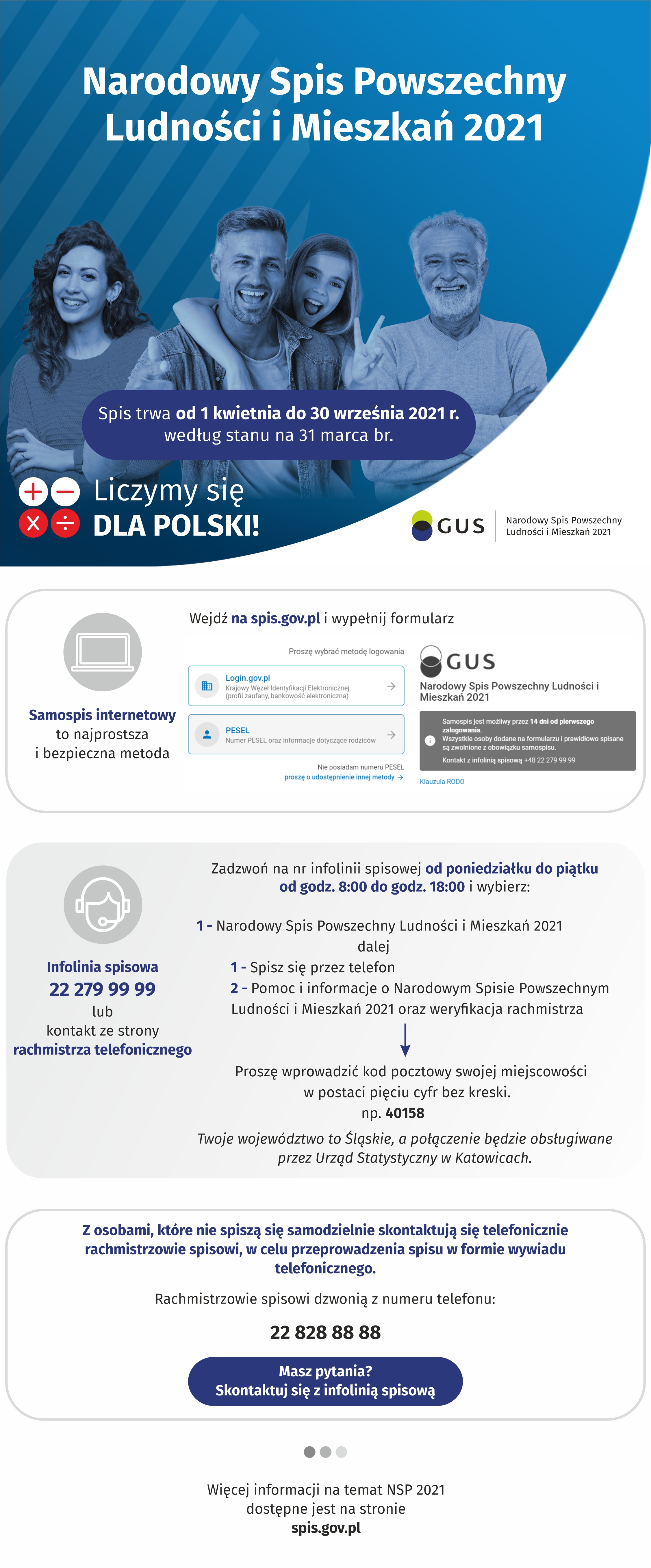 plakat informacyjny NSP2021