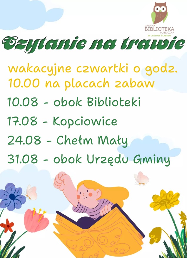 czytanie na trawie