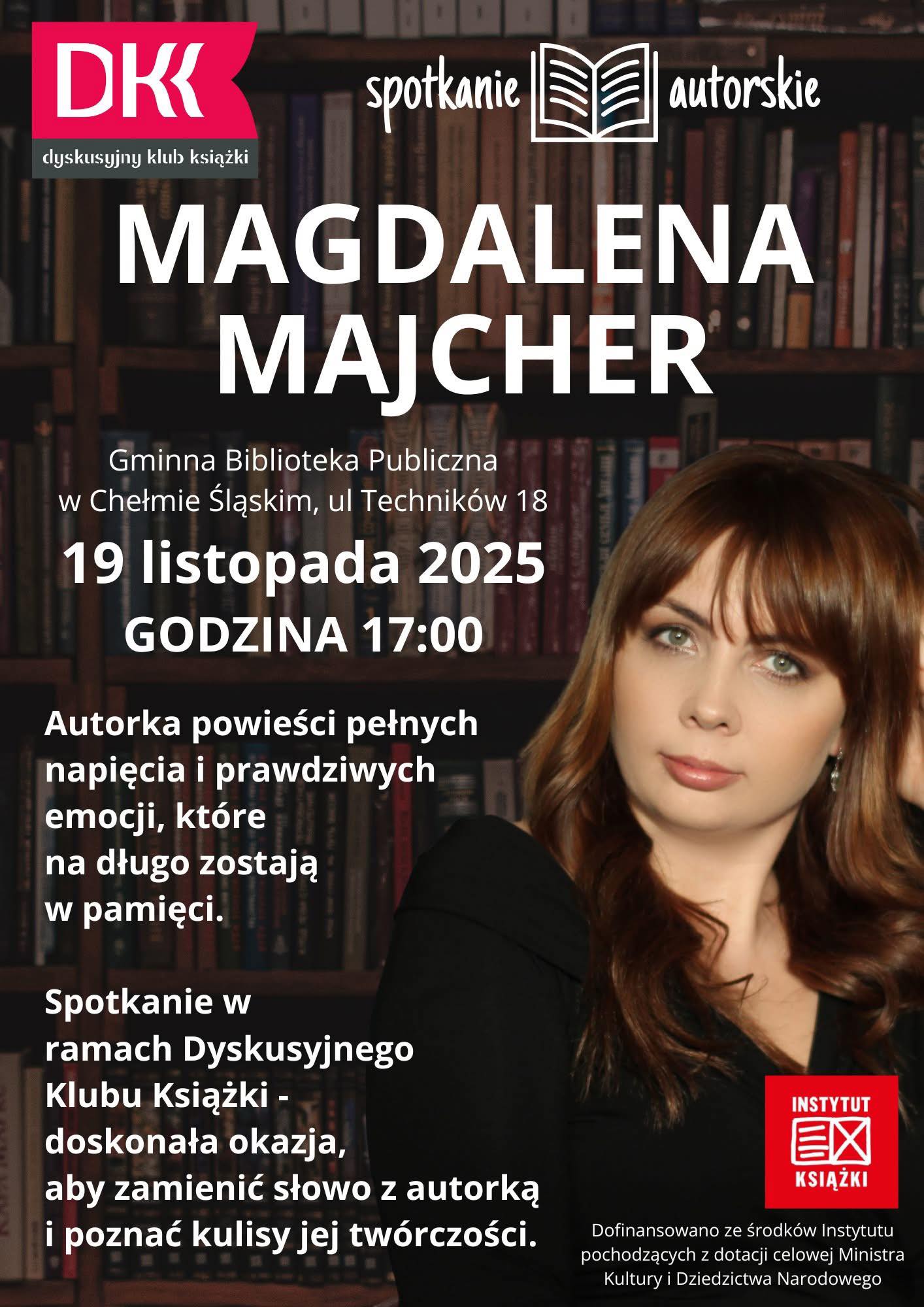 Na zdjęciu kobieta - brunetka i opis wydarzenia