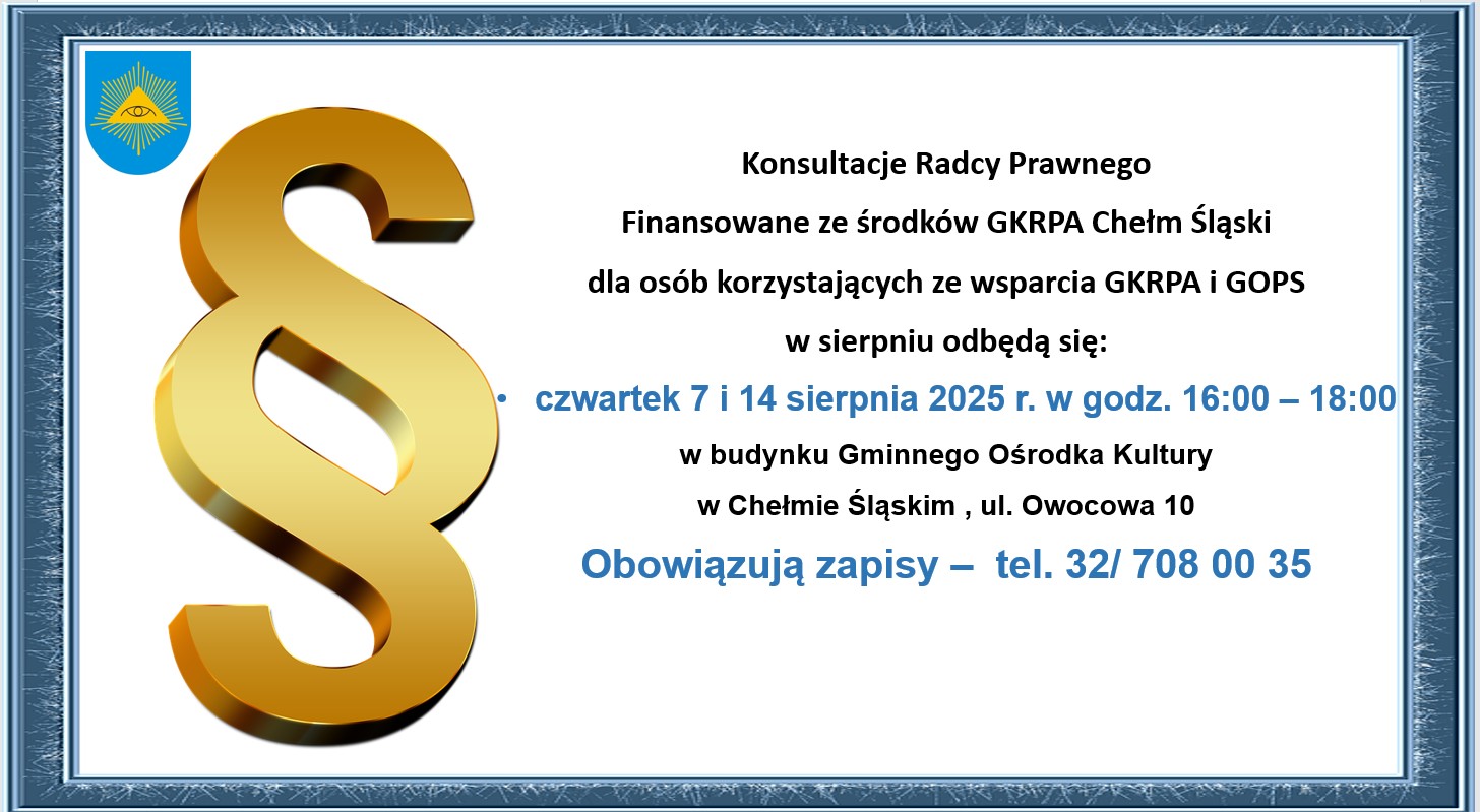 Radca prawny w sierpniu