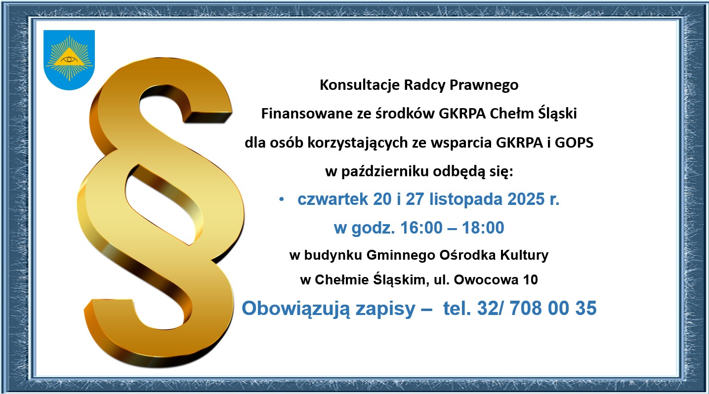 Informacje i dyżurze radcy prawnego - opis w poście