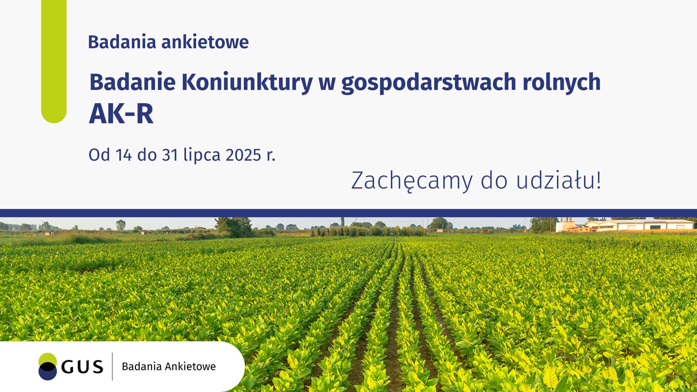 plakat promocyjny na który jest pole uprawne